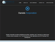 Tablet Screenshot of danielscorporation.com